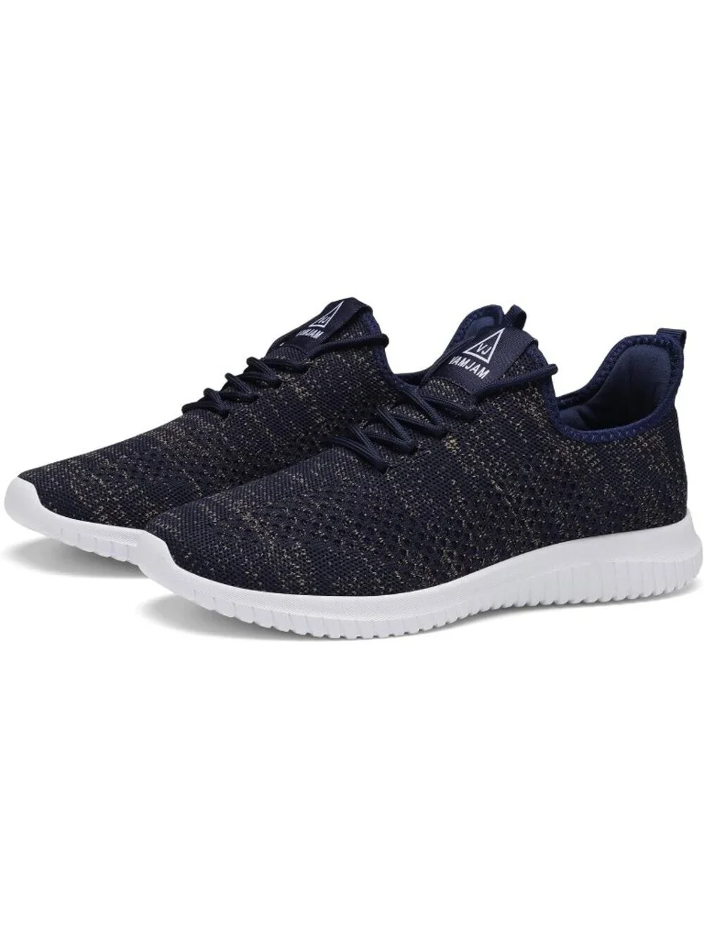 Men's Blue Black Running Shoes Lightweight Breathable Walking Shoes Non Slip